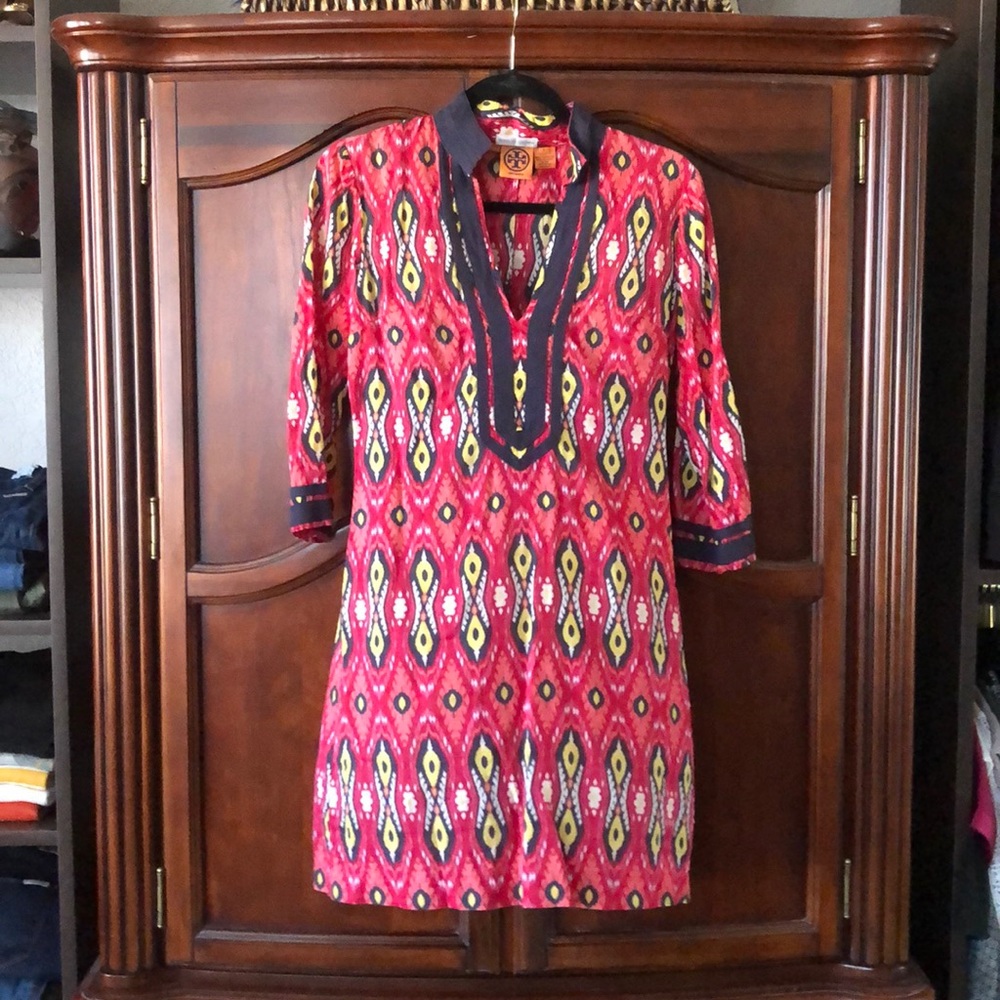 Tory Burch Ikat Print Tunic Dress Size 2